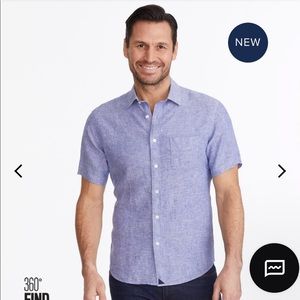 UNTUCKit‎ Wrinkle-Resistant Linen Short Sleeve Cameron Shirt